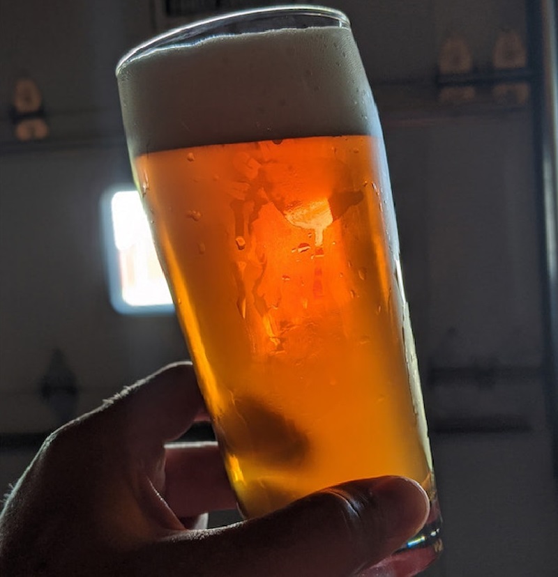 A Glass Of Home Brewed Beer.
